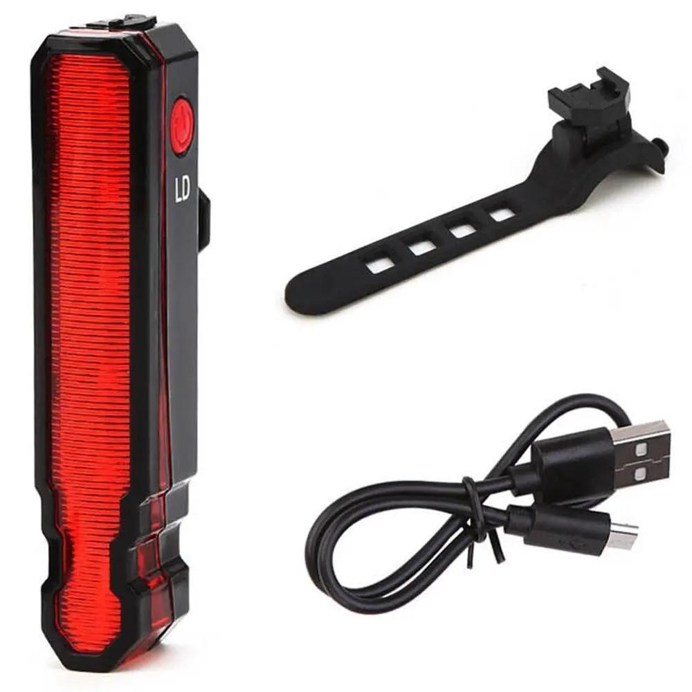 إضاءة خلفية للدراجة LD51 ليزر LED قابلة للشحن USB – ضد الماء.