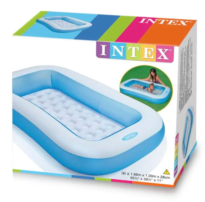 INTEX مسبح مستطيل – 166 × 100 × 25 سم