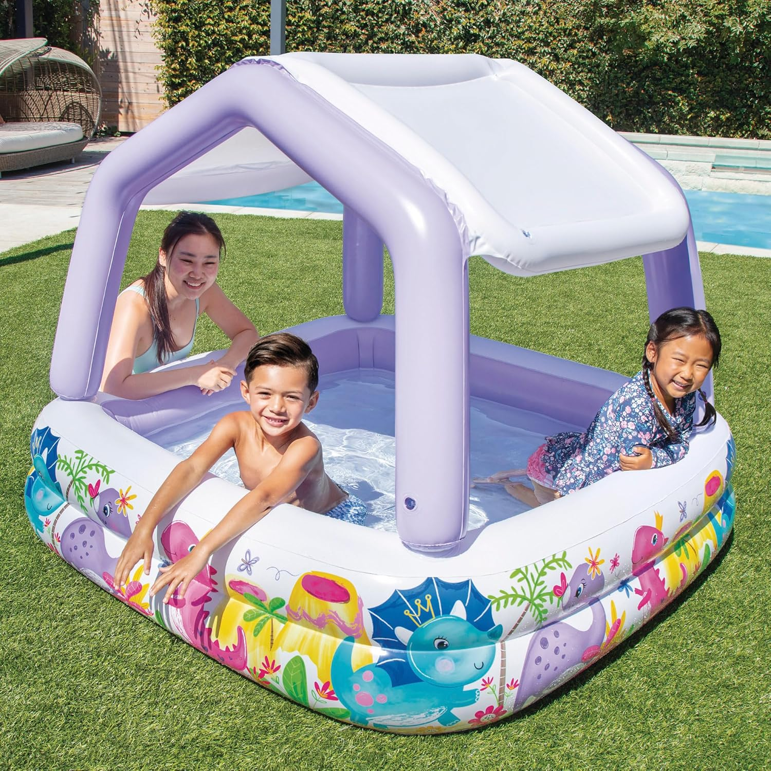مسبح بمظلة شمسية INTEX SunShade - 157 × 157 × 122 سم