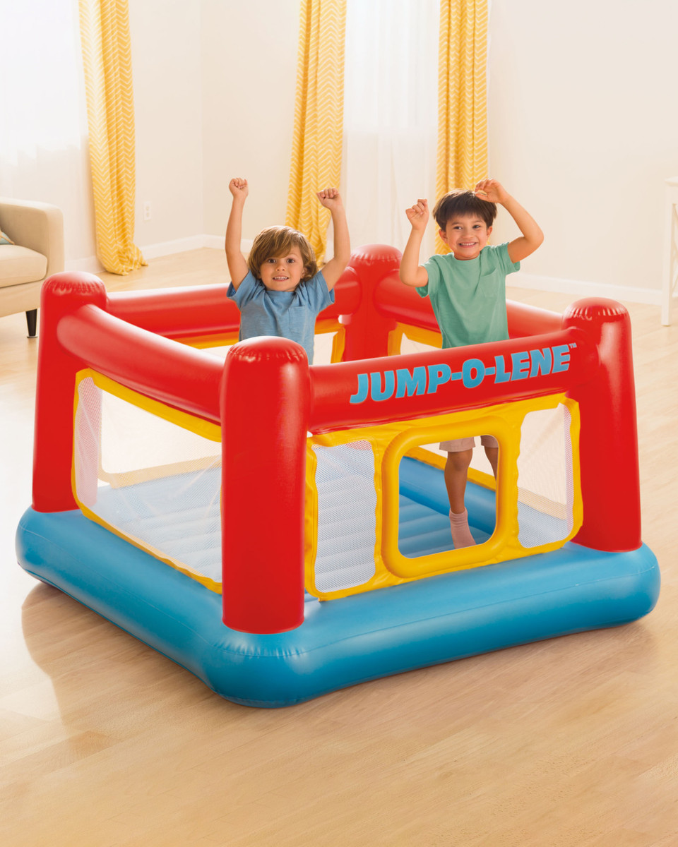 INTEX بيت لعب نفخي جمب-أو-لين – 174 × 174 × 112 سم