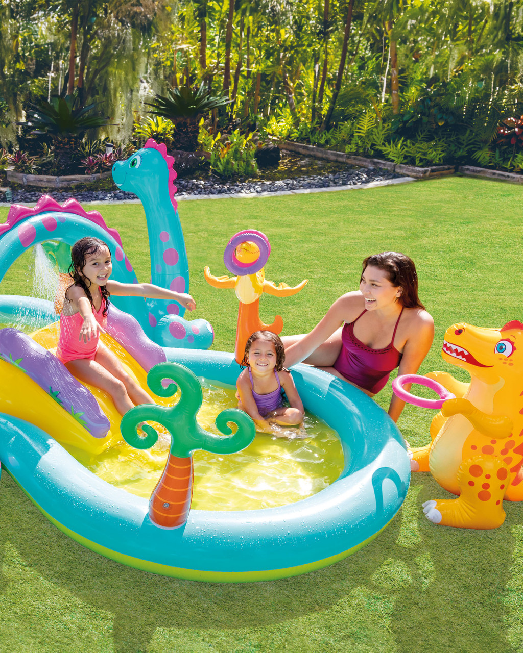 INTEX مركز لعب دينولاند – 302 × 229 × 112 سم شاما جهاز تفخ