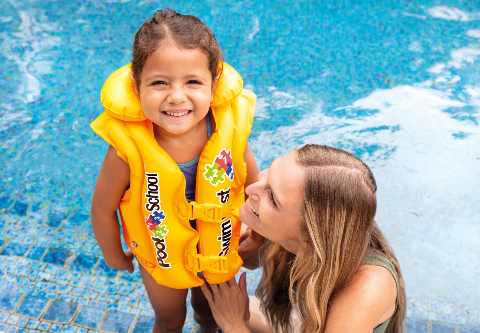 سترة سباحة فاخرة INTEX Pool School - 50 × 47 سم