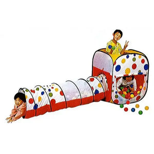 بيت الكرات السحري BabyOne مع نفق و100 كرة ملونة.