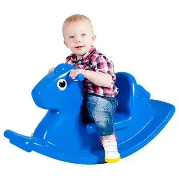 حصان هزاز للأطفال باللون الأزرق من Little Tikes.