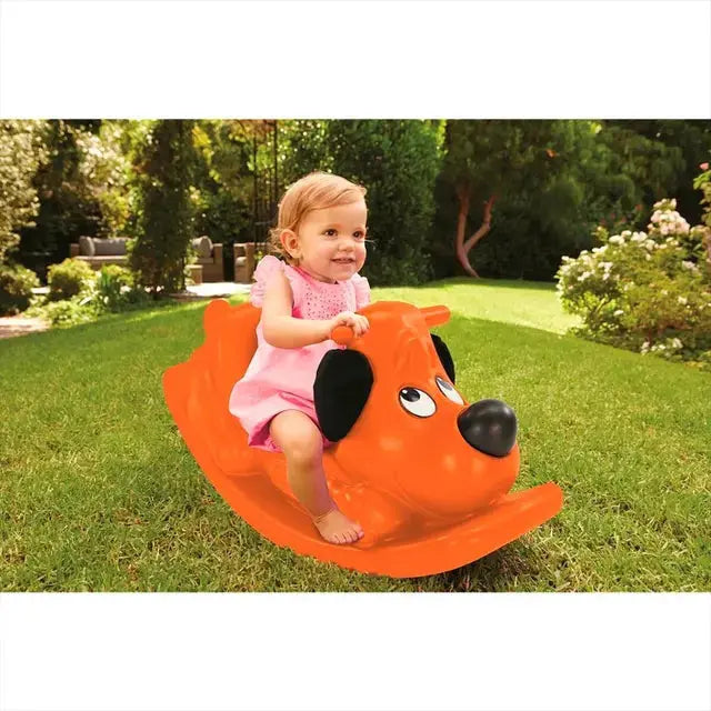جرو هزاز للأطفال باللون البرتقالي من Little Tikes.