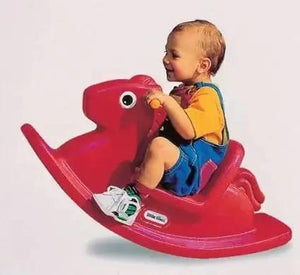حصان هزاز للأطفال باللون الأحمر من Little Tikes.