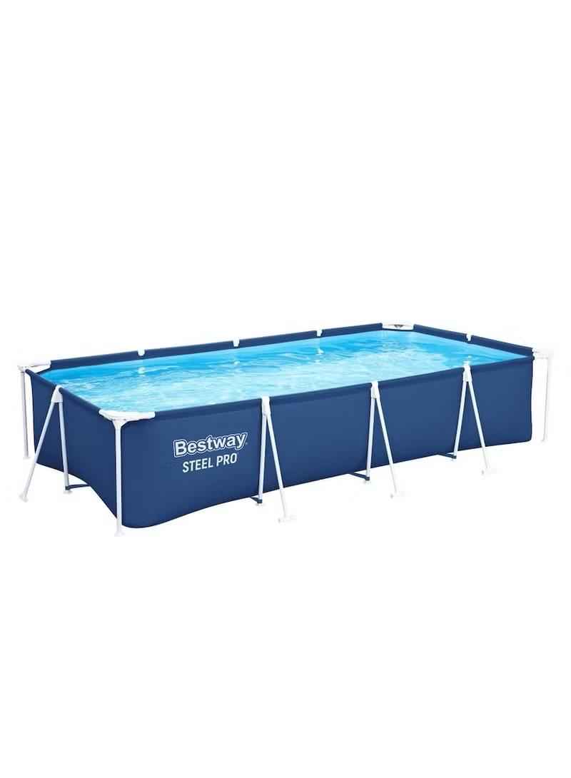 مسبح عائلي كبير بإطار معدني Bestway Steel Pro – مقاس 4 متر