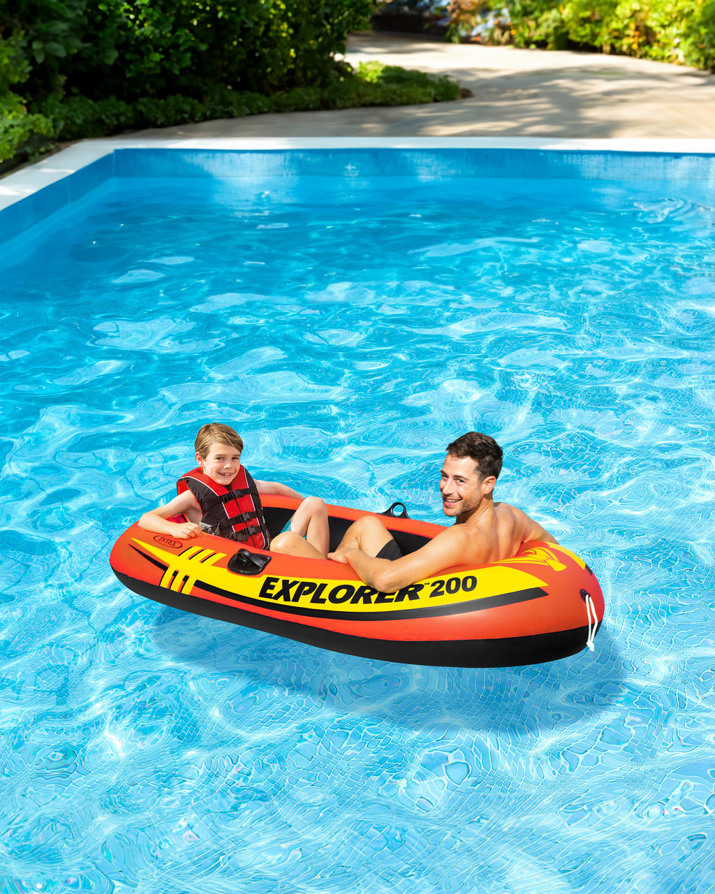 INTEX مجموعة قارب إكسبلورر 200 – 185 × 94 × 41 سم